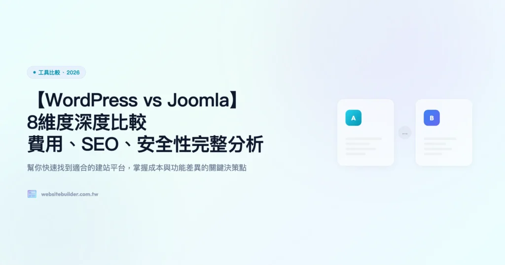wordpress vs joomla 工具比較精選圖片
