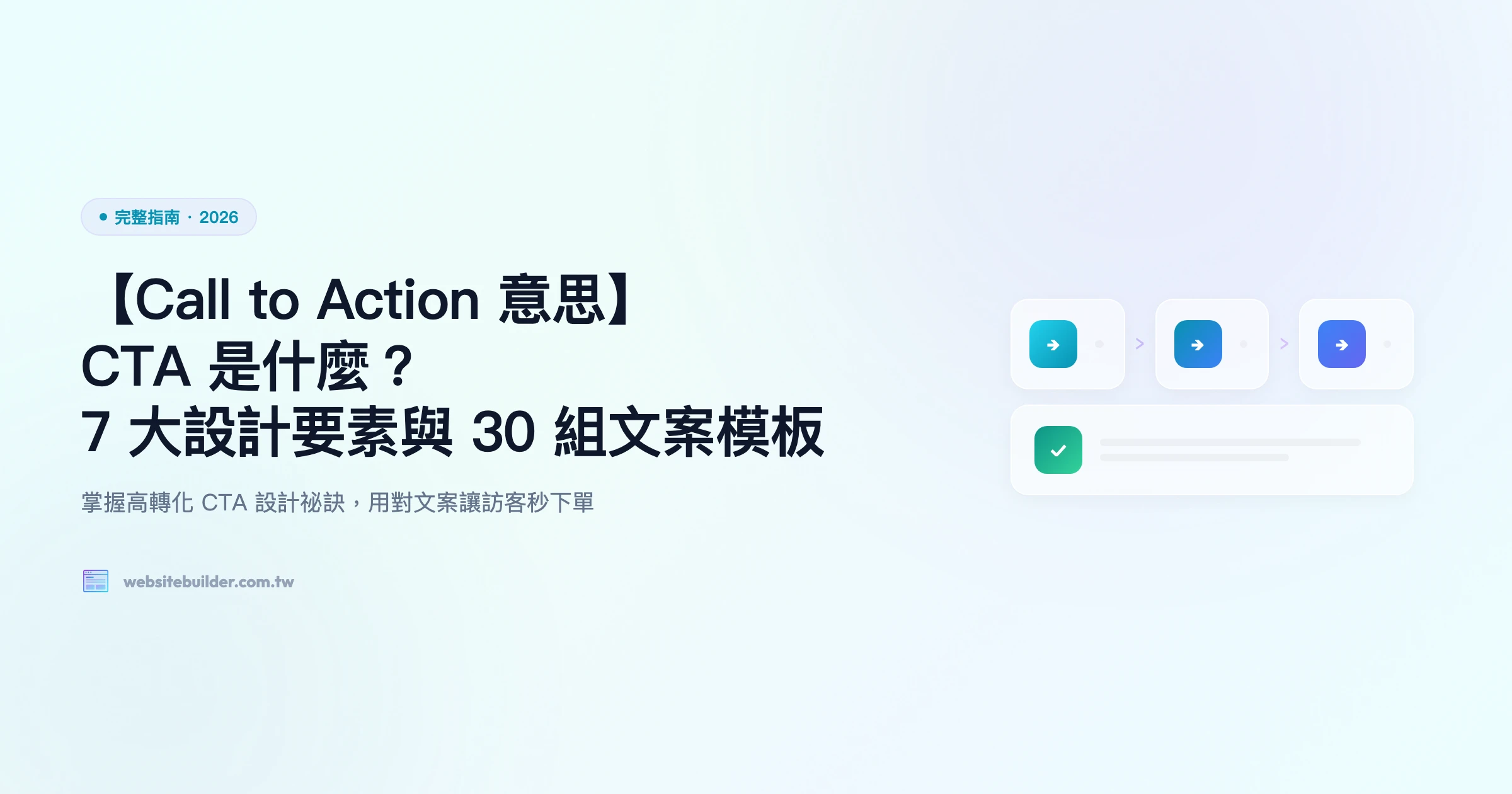 【Call to Action 意思】CTA 是什麼？7 大設計要素與 30 組文案模板
