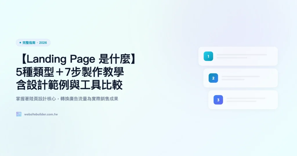 landing page 完整指南精選圖片