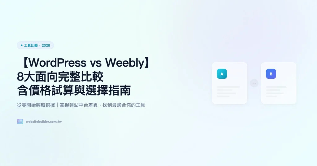 wordpress vs weebly 工具比較精選圖片
