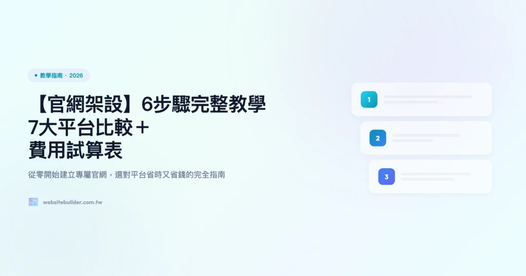 官網架設 教學指南精選圖片